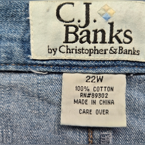 C. J. Banks Denim Skirt 22W - Picture 4 of 9